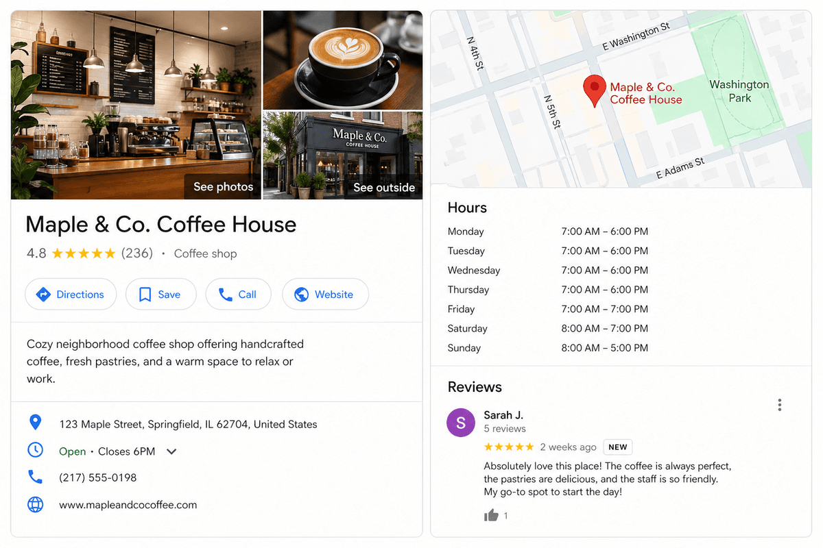 Google Business Profile example